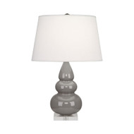 Small Triple Gourd Table Lamp - Smokey Taupe