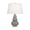 Small Triple Gourd Table Lamp - Smokey Taupe