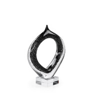 John Richard Loop Sculpture - Medium Black