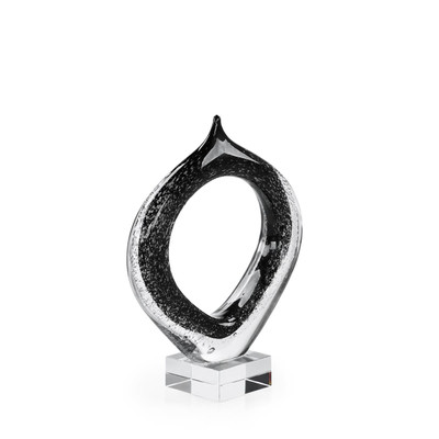 John Richard Loop Sculpture - Medium Black