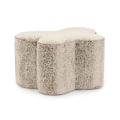 John Richard Mariposa Large Ottoman - 4073