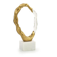 John Richard Metallic Ice Sculpture - Large Brass