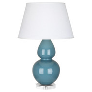 Double Gourd Table Lamp - Steel Blue
