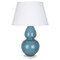 Double Gourd Table Lamp - Steel Blue