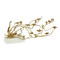 John Richard Orchids in Bloom Candleholder - Large Brass