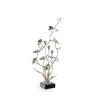 John Richard Orchids in Bloom Candleholder - Small Nickel