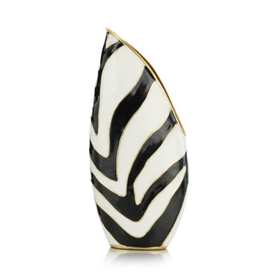 John Richard Origo Vase - Small Black and White