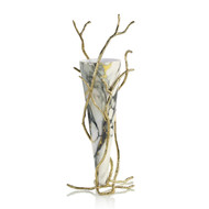 John Richard Overgrown Glass Vase - White