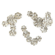 John Richard Petal Cluster Wall Art - Set of 3 Nickel