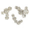 John Richard Petal Cluster Wall Art - Set of 3 Nickel