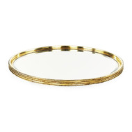 John Richard Ringed Tray - Large Brass