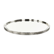 John Richard Ringed Tray - Large Nickel