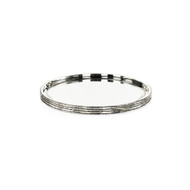 John Richard Ringed Tray - Small Nickel