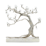 John Richard Sakura Sculpture on Marble - Nickel