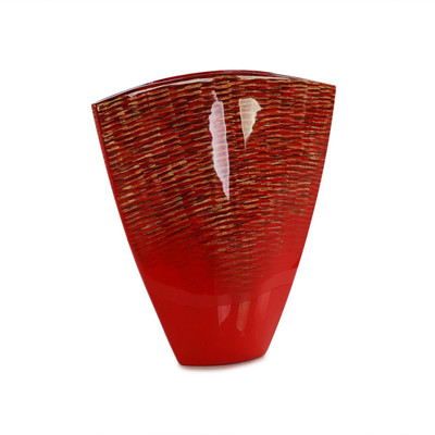 John Richard Scarlet Scales Vase - Large