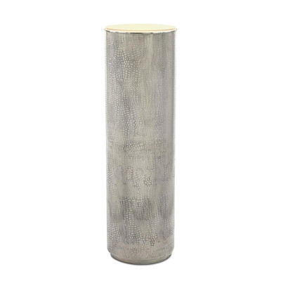 John Richard Silver Serpent Lighted Pedestal