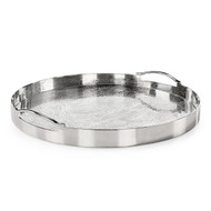 John Richard Silver Serpent Tray - Large Round