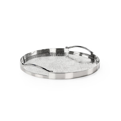 John Richard Silver Serpent Tray - Small Round