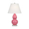 Small Double Gourd Table Lamp - Schiaparelli Pink