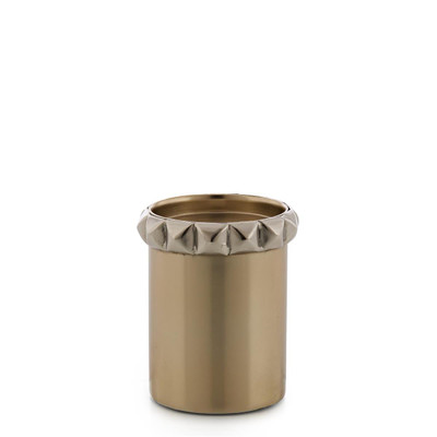 John Richard Studded Candleholder - Small Champagne