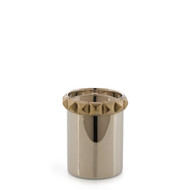 John Richard Studded Candleholder - Small Nickel