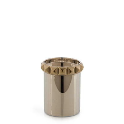 John Richard Studded Candleholder - Small Nickel