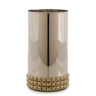John Richard Studded Vase - Tall Nickel