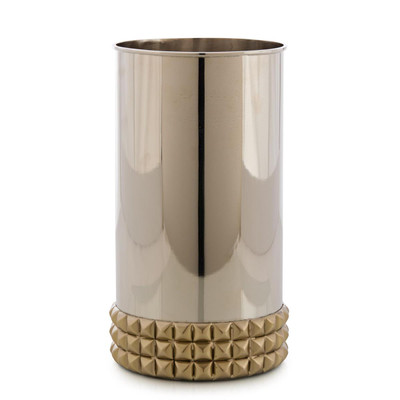 John Richard Studded Vase - Tall Nickel