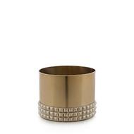 John Richard Studded Vase - Wide Champagne