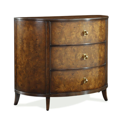 John Richard Sylvestre Three-Drawer Chest - Walnut