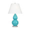 Small Double Gourd Table Lamp - Egg Blue