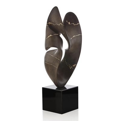 John Richard Umber Flow Sculpture on Marble