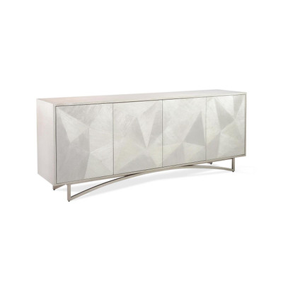 John Richard Vertex Four-Door Sideboard - Silver