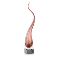 John Richard Wisping Smoke Sculpture on Crystal - Large