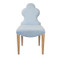 Worlds Away Adelaide Dining Chair - Light Blue Linen