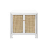 Worlds Away Alden Cabinet - White Lacquer