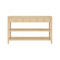 Worlds Away Briar Console Table - Natural Grasscloth
