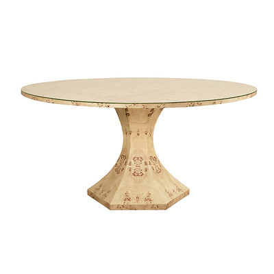 Worlds Away Bryce Dining Table - Burl Wood