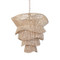 Worlds Away Cambry Chandelier - Bleached Rattan