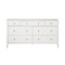 Worlds Away Carnegie Chest - Textured White Linen
