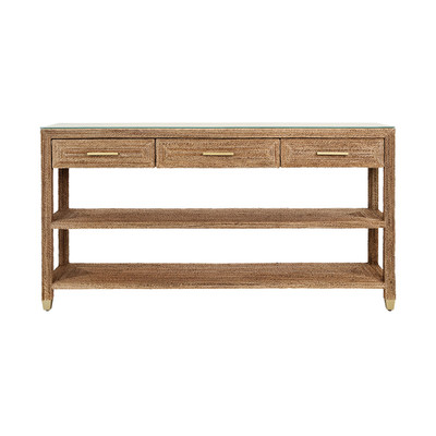Worlds Away Cassie Console Table - Wrapped Rope