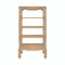 Worlds Away Cavalier Etagere - Woven Rattan