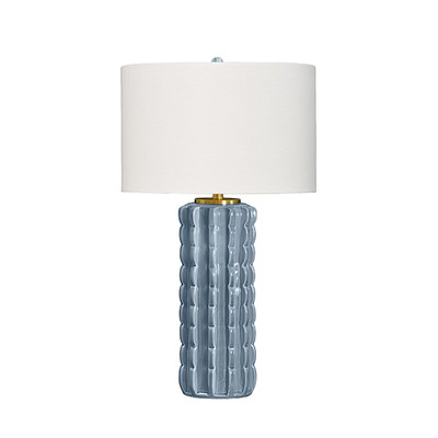 Worlds Away Cece Table Lamp - Light Blue Glaze