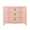 Worlds Away Cora Chest - Textured Pink Linen