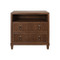 Worlds Away Corine Side Table - Provincial Brown Oak
