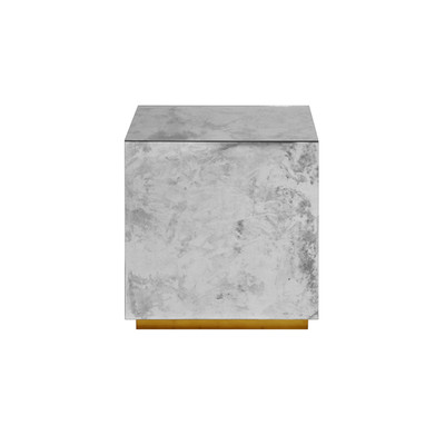 Worlds Away Cubo Cocktail Cube - Reverse Antique Mirror