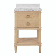 Worlds Away Cutler Bath Vanity - 24" - Cerused Oak