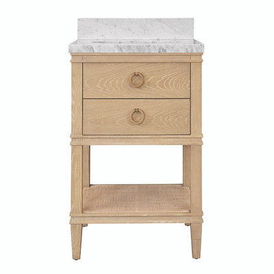 Worlds Away Cutler Bath Vanity - 24" - Cerused Oak
