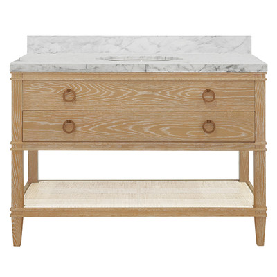 Worlds Away Cutler Bath Vanity - 48" - Cerused Oak