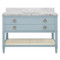 Worlds Away Cutler Bath Vanity - 48" - Light Blue Lacquer
